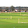 Der großzügige Übungsbereich mit Putting green und Chipping green ist bereits eingesät und kommt dank der milden Temperaturen gut voran...
